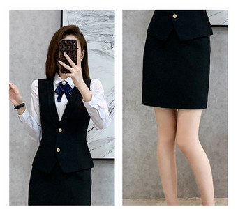 Costum de dama elegant in trei culori