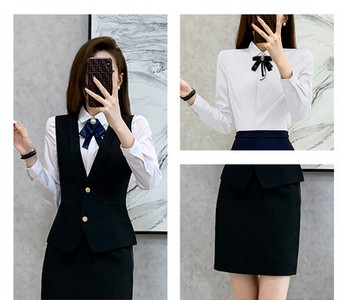 Costum de dama elegant in trei culori