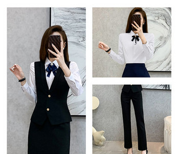 Costum de dama elegant in trei culori