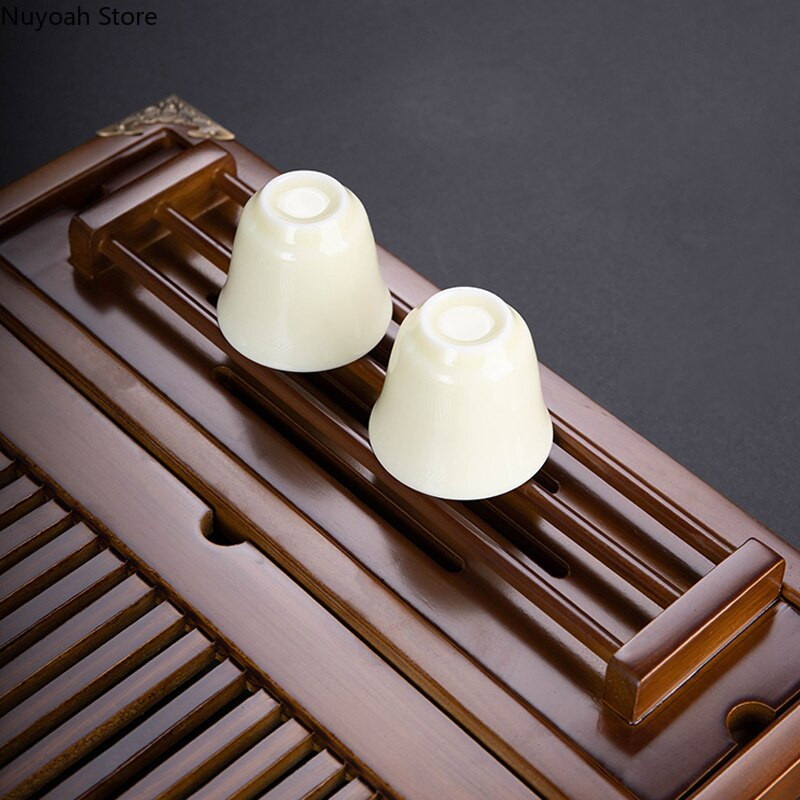 Kínai tömörfa teatálca lefolyó háztartási Kung Fu teáskészlet teástálca tároló kellékek nappali dohányzóasztal dekoráció