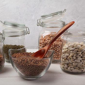 8 τεμάχια Ξύλινα κουτάλια για κατανάλωση φυσικής σούπας Ξύλινα κουτάλια μαγειρικής Ξύλινα κουταλάκια του γλυκού κουτάλια καρυκεύματα για ανάμειξη τσαγιού μελιού