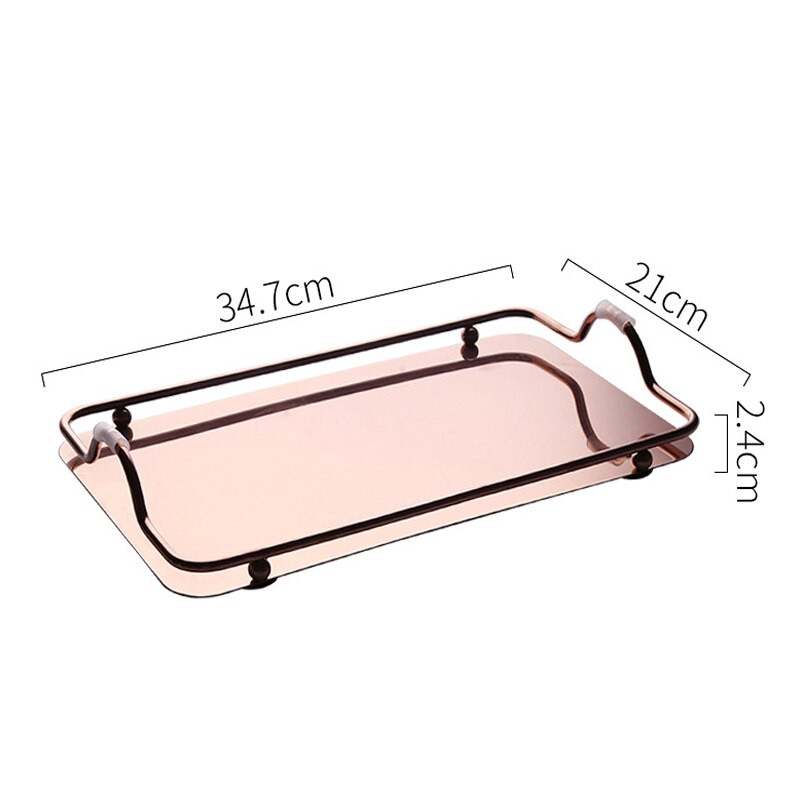 Posuda za kavu i čaj velikog kapaciteta s ručkom Luksuzne zlatne/srebrne posude za kavu Tanjur za suho voće Posuda za grickalice Dodatna oprema za kuhinjske alate
