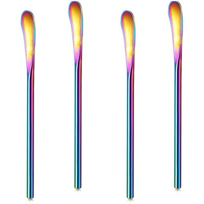 Лъжици за кафе Коктейл Пръчици за разбъркване на чай Лъжици Бъркалка за напитки Еспресо Лъжици с къса дръжка за домашен офис