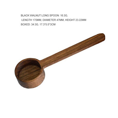 Fa mérőkanál készlet konyhai mérőkanál tea kávékanál cukor fűszer mérőkanál réz kávéskanál