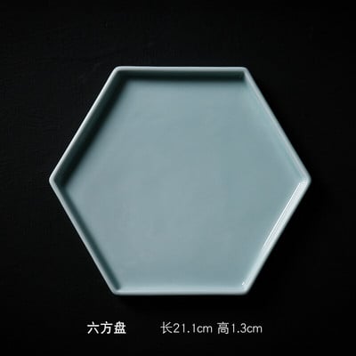 Tálca kerámia edények és a Pot of Dry-Bulb Disk Creative nagy gyümölcsös Dian Xin Pan teatálca tál ételtálaláshoz Desszerttálca