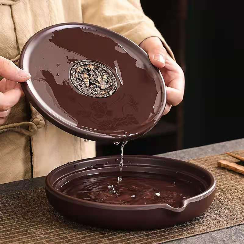 Posuda za čaj od bambusa u japanskom stilu Spremište vode Podloga za čajnik Posuda za čaj Spremište vode Mali set čaja Posuđe za čajnu ceremoniju stolić