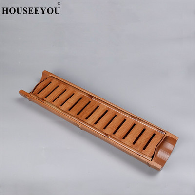 Rankų darbo natūralaus bambuko arbatos padėklas Kinietiškas Kung Fu arbatos rinkinys Priedai Pagrindinis Paprastas Mini stačiakampis bambuko serviravimo padėklas