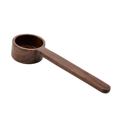 Drvena mjerna žlica od crnog oraha Žlica za zrno kave s dugom kratkom drškom Kuhinjski kućni alat za pečenje Mjerna čaša za piće