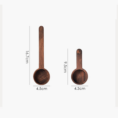 Drvena žličica za kavu Mjerna žličica za zrna kave, cijela zrna mljevena zrna ili čaj, pribor za kućnu kuhinju - 8 g