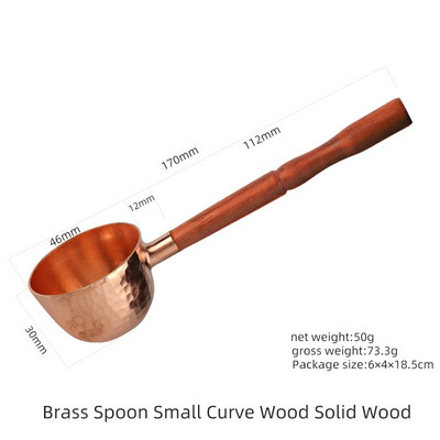 Kreatív konyhai termékek Réz kávéskanál, réz kávés mérőkanál, kávéskanál Új!