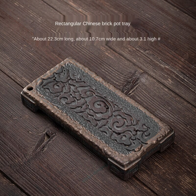 Spremnik s kapljicama vode Posuda za lonac Japanski keramički poslužavnik za čaj Spremište vode Mini mali stolić za čaj Jedna bambusova posuda za čaj