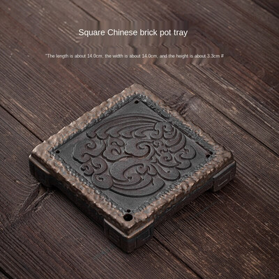 Spremnik s kapljicama vode Posuda za lonac Japanski keramički poslužavnik za čaj Spremište vode Mini mali stolić za čaj Jedna bambusova posuda za čaj