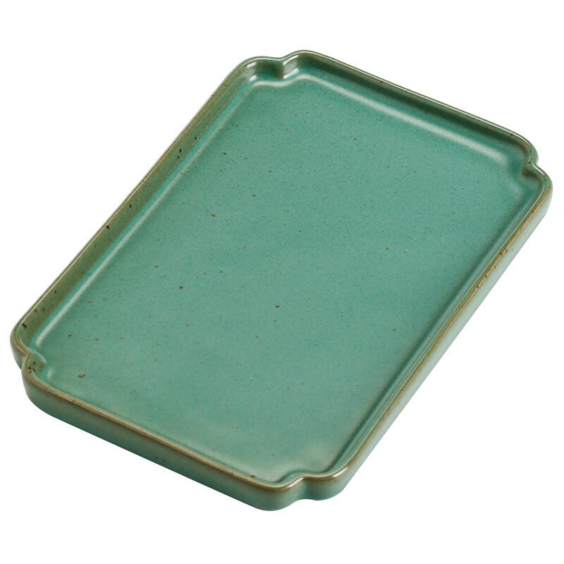 Tavă de ceai din ceramică Tavă din gresie cu becuri uscată Ghiveci cu purtător de fructe Torr Cha Dian Pan Farfurie de ceai Kung Fu Tavă de ceai Masă de ceai