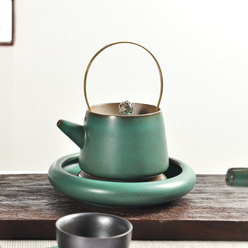 Голяма японска фаянсова тенджера, носеща суха крушка за чай Kung Fu, аксесоари за чай, поднос, чайник, маса за чай, поднос за чай, поднос за кафе, керамичен