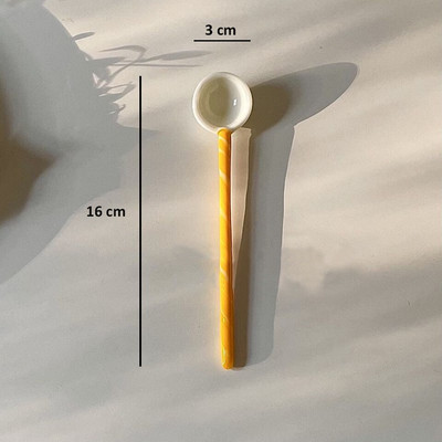 Ukrasni spiralni vitraji s dugom drškom Kava Mlijeko Žlica za sladoled Lizalica Desert Koktel Miješanje Chic Party Posuđe