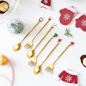 Setovi žlica i vilica za kavu Žlica za miješanje kave Desert Šećer Žlica za čaj Lopata Kutija za božićne darove Posuđe za jelo Kuhinjski pribor