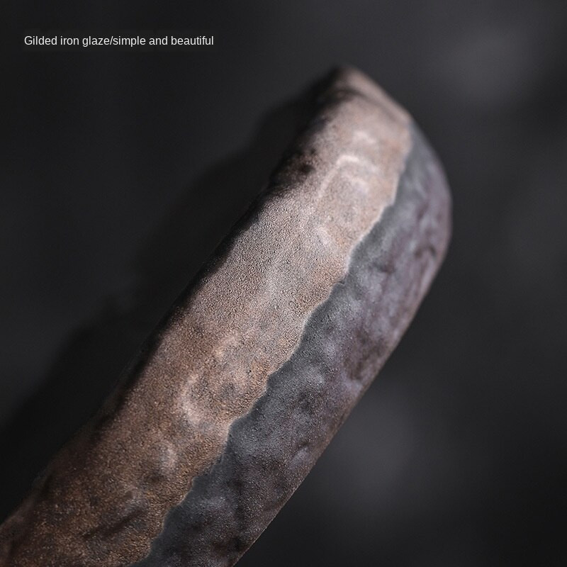 Creative Storage Virdulio guolių vadovas Akmens dirbiniai Hu Dian Retro keramikos Kung Fu arbatos paauksuotos sausos lemputės arbatos stalo serviravimo padėklai