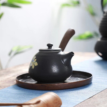 Меден поднос за чай Pot Tray Red Copper Teapot Mat Kung Fu Tea Set Поднос за чай Tea Ceremony Utensions Китайски поднос за чай Kung Fu Tea Set