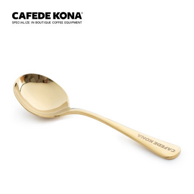 CAFEDE KONA Žlica za šalice od nehrđajućeg čelika, profesionalni alati za kuhanje šalica za bariste Žlica za kavu, dostupne su 4 boje