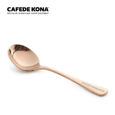 CAFEDE KONA Žlica za šalice od nehrđajućeg čelika, profesionalni alati za kuhanje šalica za bariste Žlica za kavu, dostupne su 4 boje