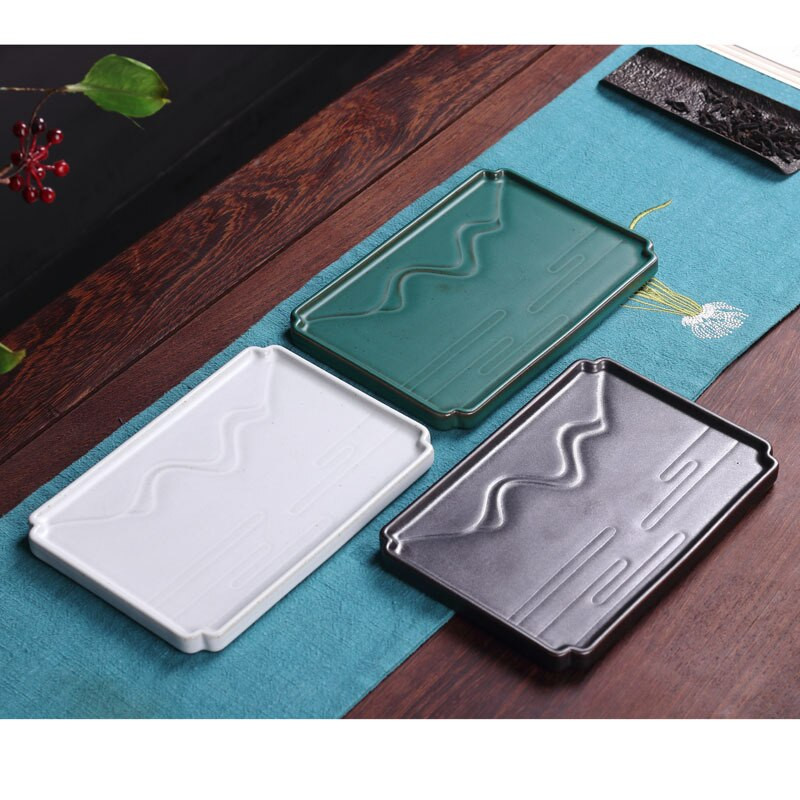 Rankų darbo japoniškas molinis sausas lemputės diskas Keraminis Kung Fu arbatos padėklas Padėklas Puodas Guolis Puodas Torr Lėkštė Arbatinuko padėklas serviravimo padėklas