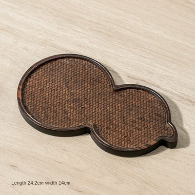 Sunkus bambuko arbatos stalo padėklas Bambuko kilimėlis Bambuko kilimėlis lėkštė Zen puodo padėklas Buitinis mažas arbatos padėklas arbatos rinkinys serviravimo padėklai Kavos padėklas