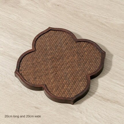 Sunkus bambuko arbatos stalo padėklas Bambuko kilimėlis Bambuko kilimėlis lėkštė Zen puodo padėklas Buitinis mažas arbatos padėklas arbatos rinkinys serviravimo padėklai Kavos padėklas