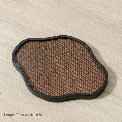 Sunkus bambuko arbatos stalo padėklas Bambuko kilimėlis Bambuko kilimėlis lėkštė Zen puodo padėklas Buitinis mažas arbatos padėklas arbatos rinkinys serviravimo padėklai Kavos padėklas