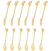 Novi set od 12 vilica i žlica od nehrđajućeg čelika, žlica za sladoled, čaj, kavu, kuhinjsko posuđe