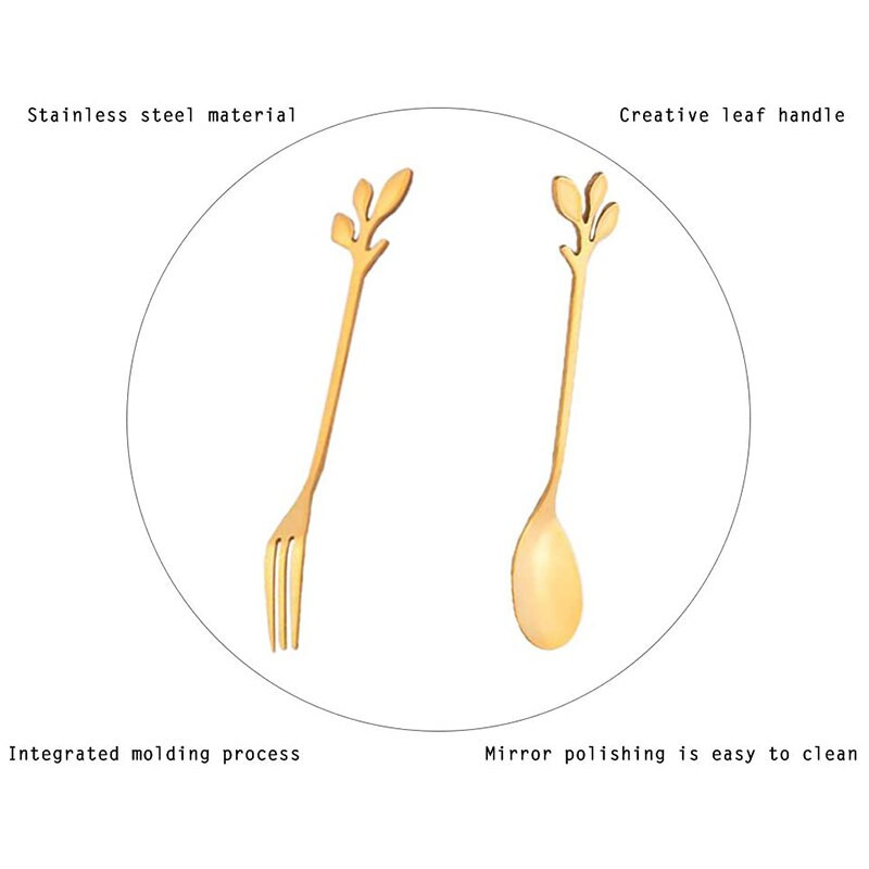 Novi set od 12 vilica i žlica od nehrđajućeg čelika, žlica za sladoled, čaj, kavu, kuhinjsko posuđe