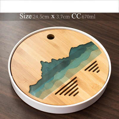 tavi de ceai din plastic si bambus masa de ceai tava de servire lucrata manual accesorii pentru ceai kung fu