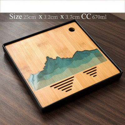 tavi de ceai din plastic si bambus masa de ceai tava de servire lucrata manual accesorii pentru ceai kung fu