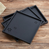 Vacsora Desszert Szállítók Tömörfa étkészlet Retro Reggeli Tároló Teaétel Szállodai Otthoni Tálaló Snack