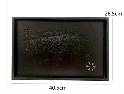 Vacsora Desszert Szállítók Tömörfa étkészlet Retro Reggeli Tároló Teaétel Szállodai Otthoni Tálaló Snack