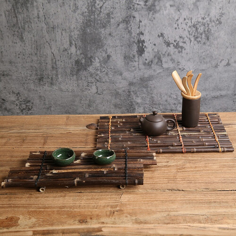 Splavi Dizajn čamaca Set za čaj Toplinska izolacija Podmetač za čaše Prirodni bambus Ekološki prihvatljiv Držač šalice čaja Posuda za lonac za čaj