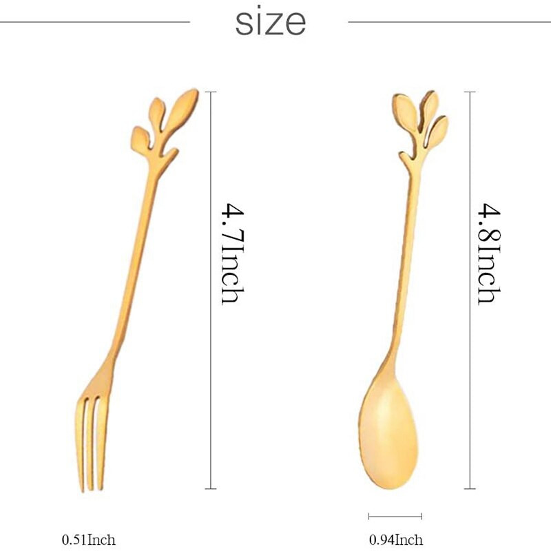 24 pachete de set de furculiță și linguri din oțel inoxidabil, înghețată, ceai, cafea, linguriță, veselă de bucătărie