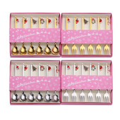 Seturi de furculițe cu linguri de cafea de Crăciun noi Linguri de amestecare pentru cafea Desert creativ Lopată de ceai Cutie cadou de Crăciun Accesorii pentru cafea