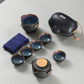 Visokokvalitetni kineski čaj Travel Tea Set Kung Fu TeaSet Keramički prijenosni čajnik Porculanski čajnik Gaiwan Čaj Čaj Ceremonija