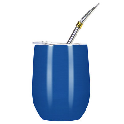 Yerba Mate moliūgų rinkinys su dviguba sienele nerūdijančio plieno Mate arbatos puodeliu ir Bombilla rinkiniu, kurį sudaro Yerba Mate moliūgas (puodelis) su viena bomba