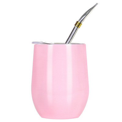 Yerba Mate moliūgų rinkinys su dviguba sienele nerūdijančio plieno Mate arbatos puodeliu ir Bombilla rinkiniu, kurį sudaro Yerba Mate moliūgas (puodelis) su viena bomba