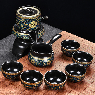 8 бр. Керамични пътни сервизи за чай Китайски преносим керамичен костен порцелан Teaset Gaiwan Teacup Порцеланова чаша чай The Kung Fu Teapot Set Set