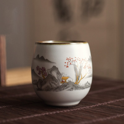 Китайски Ru Kiln Посуда Чаени чаши ChaZhan Anti Scaling Retro Teacup Ceramic Multicolor Master Personal Single Cup Drinkware