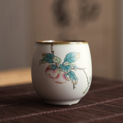 Китайски Ru Kiln Посуда Чаени чаши ChaZhan Anti Scaling Retro Teacup Ceramic Multicolor Master Personal Single Cup Drinkware