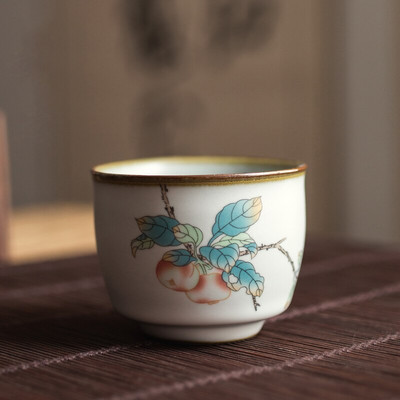 Китайски Ru Kiln Посуда Чаени чаши ChaZhan Anti Scaling Retro Teacup Ceramic Multicolor Master Personal Single Cup Drinkware
