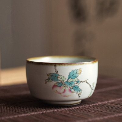 Китайски Ru Kiln Посуда Чаени чаши ChaZhan Anti Scaling Retro Teacup Ceramic Multicolor Master Personal Single Cup Drinkware