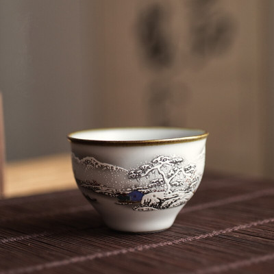 Китайски Ru Kiln Посуда Чаени чаши ChaZhan Anti Scaling Retro Teacup Ceramic Multicolor Master Personal Single Cup Drinkware