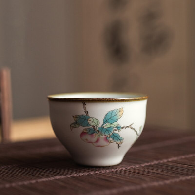Китайски Ru Kiln Посуда Чаени чаши ChaZhan Anti Scaling Retro Teacup Ceramic Multicolor Master Personal Single Cup Drinkware