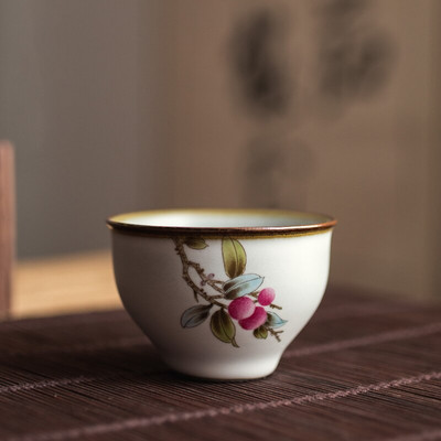 Китайски Ru Kiln Посуда Чаени чаши ChaZhan Anti Scaling Retro Teacup Ceramic Multicolor Master Personal Single Cup Drinkware