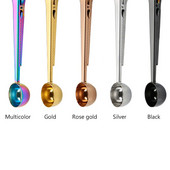 10 vnt rankenos maišelis tirpios arbatos kavos šaukštas virtuvės reikmenys nerūdijančio plieno ilgas sandarinimo segtukas „du viename“ espreso kavos dekoravimas