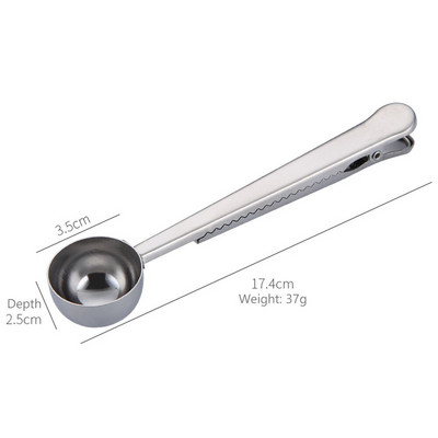 10 vnt rankenos maišelis tirpios arbatos kavos šaukštas virtuvės reikmenys nerūdijančio plieno ilgas sandarinimo segtukas „du viename“ espreso kavos dekoravimas